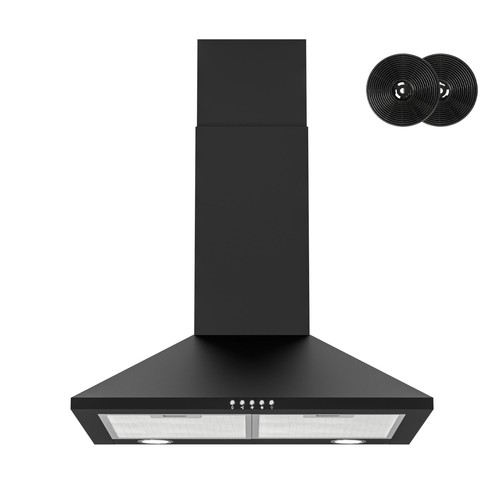 Firegas 60cm black chimney - 60cm,