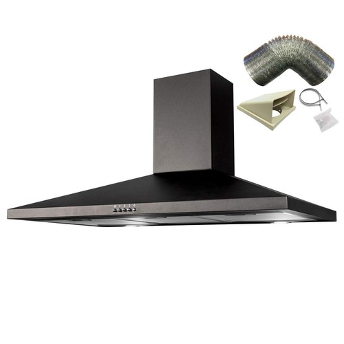 Chl100bl 100cm black chimney - 100cm,