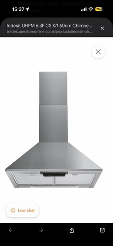 Indesit integrated cooker hood - indesit,