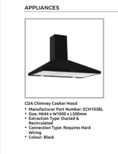 Brand new cooker hood - , 100cm